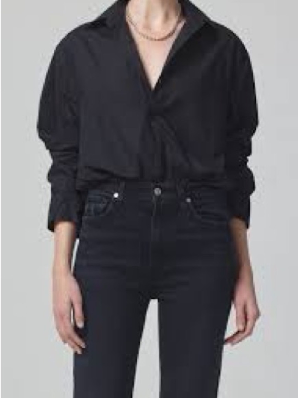 Citizens Of Humanity Dark Blue Button-Down Shirt
